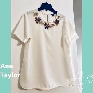 Ann Taylor top with gorgeous beading